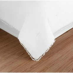 Brand new 😀 Miranda Haus All Season Down Alternative Pom-Pom Fringe Comforter Set White 👍 -Miranda Haus Shop unnamed file 2417