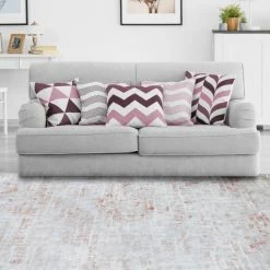 Coupon ✨ Miranda Haus Distressed Modern Abstract Polyester Indoor Area Rug Rust 😉 -Miranda Haus Shop unnamed file 2449