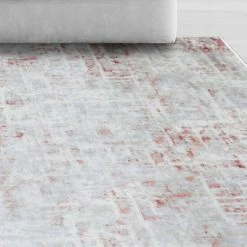 Coupon ✨ Miranda Haus Distressed Modern Abstract Polyester Indoor Area Rug Rust 😉 -Miranda Haus Shop unnamed file 2450
