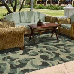 Deals ✨ Miranda Haus Aldaine Classic Damask Indoor/Outdoor Area Rug Collection Charcoal/aqua 👍 -Miranda Haus Shop unnamed file 2505