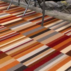 Brand new 🛒 Miranda Haus Modern Geometric Stripe Outdoor Gray Non-Slip Area Rug 🌟 -Miranda Haus Shop unnamed file 2516