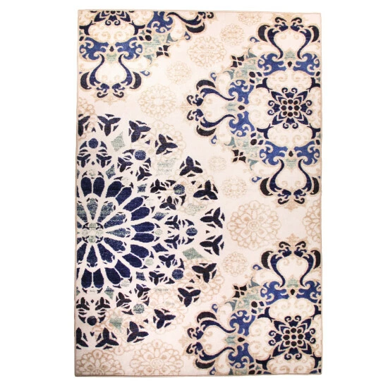 Outlet π Miranda Haus Thalia Mandala Modern Non-slip Washable Area Rug Collection Light Blue π₯° 5 Outlet π Miranda Haus Thalia Mandala Modern Non-slip Washable Area Rug Collection Light Blue π₯° - Image 3
