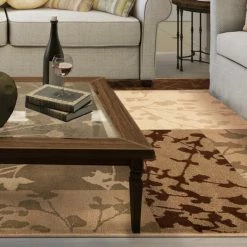 Cheapest 😉 Miranda Haus Floral Color Block Geometric Power-Loomed Indoor Area Rug Beige ✔️ -Miranda Haus Shop unnamed file 2554