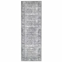 Outlet 😉 Miranda Haus Vintage Medallion Indoor Bohemian Polyester Area Rug Charcoal 🤩 -Miranda Haus Shop unnamed file 2598