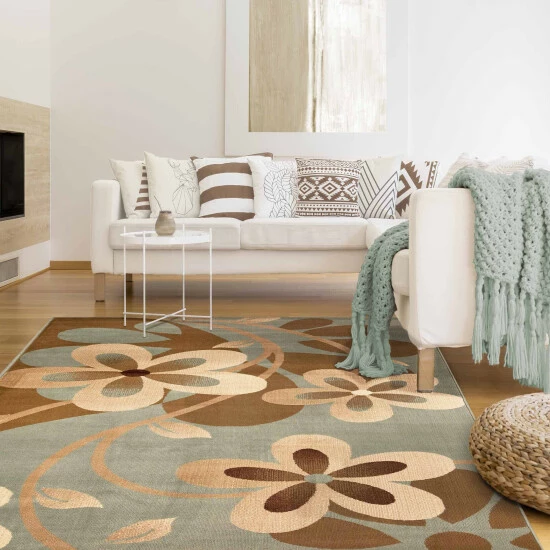 Deals 𧨠Miranda Haus Modern Bohemian Oversized Flower Vines Power-Loomed Indoor Area Rug Taupe π 7 Deals 𧨠Miranda Haus Modern Bohemian Oversized Flower Vines Power-Loomed Indoor Area Rug Taupe π - Image 5