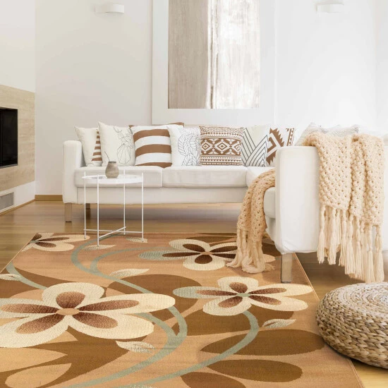 Deals 𧨠Miranda Haus Modern Bohemian Oversized Flower Vines Power-Loomed Indoor Area Rug Taupe π 9 Deals 𧨠Miranda Haus Modern Bohemian Oversized Flower Vines Power-Loomed Indoor Area Rug Taupe π - Image 7