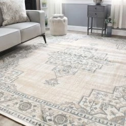 Cheap 😀 Miranda Haus Vintage Oriental Medallion Indoor Traditional Area Rug Beige 🎉 -Miranda Haus Shop unnamed file 2614