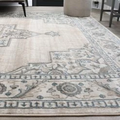 Cheap 😀 Miranda Haus Vintage Oriental Medallion Indoor Traditional Area Rug Beige 🎉 -Miranda Haus Shop unnamed file 2615
