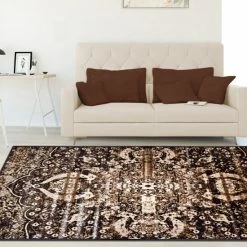 Top 10 🌟 Miranda Haus Oswell Floral Medallion Boho Non-slip Washable Area Rug Collection Chocolate 🎁 -Miranda Haus Shop unnamed file 262