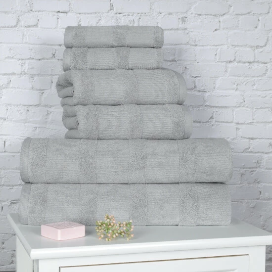 Buy ⨠Miranda Haus Ribbed Turkish Cotton Assorted 6-Piece Solid Towel Set Ivory 𧨠6 Buy ⨠Miranda Haus Ribbed Turkish Cotton Assorted 6-Piece Solid Towel Set Ivory 𧨠- Image 4