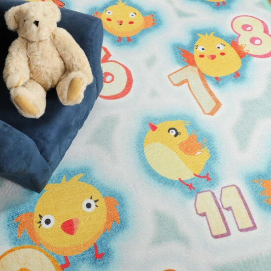 Flash Sale π Miranda Haus Playtime Number Polyester Indoor Anti-Skid Kids' Area Rug Aquamarine π 4 Flash Sale π Miranda Haus Playtime Number Polyester Indoor Anti-Skid Kids' Area Rug Aquamarine π - Image 2