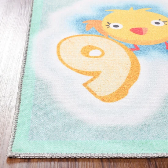 Flash Sale π Miranda Haus Playtime Number Polyester Indoor Anti-Skid Kids' Area Rug Aquamarine π 8 Flash Sale π Miranda Haus Playtime Number Polyester Indoor Anti-Skid Kids' Area Rug Aquamarine π - Image 6
