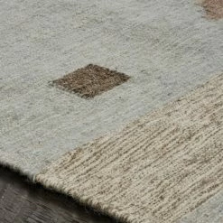 Outlet 👍 Miranda Haus Eco-Friendly Cabinda Handwoven Wool And Cotton Area Rug Light Blue 🎉 -Miranda Haus Shop unnamed file 2689