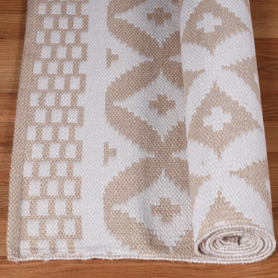 Wholesale π Miranda Haus Modern Geometric Lattice Indoor/ Outdoor Area Rug Beige π₯° 7 Wholesale π Miranda Haus Modern Geometric Lattice Indoor/ Outdoor Area Rug Beige π₯° - Image 5
