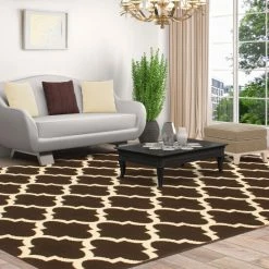 Top 10 😀 Miranda Haus Modern Geometric Quatrefoil Indoor Area Rug Teal 🧨