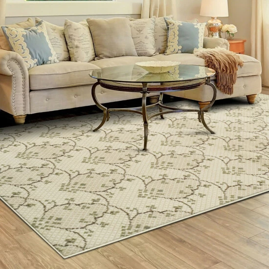Discount β€οΈ Miranda Haus Aberdeen Floral Farmhouse Area Rug Collection Ivory π― 6 Discount β€οΈ Miranda Haus Aberdeen Floral Farmhouse Area Rug Collection Ivory π― - Image 4