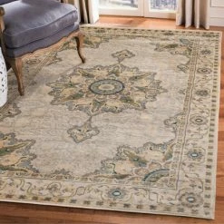 Top 10 🎁 Miranda Haus Lipton Beige Medallion Polypropylene Oriental Area Rug 💯