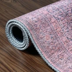 Budget 🎉 Miranda Haus Vintage Oriental Medallion Power-Loomed Indoor Area Rug Garnet Red 🛒 -Miranda Haus Shop unnamed file 2801