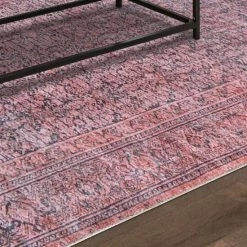 Budget 🎉 Miranda Haus Vintage Oriental Medallion Power-Loomed Indoor Area Rug Garnet Red 🛒 -Miranda Haus Shop unnamed file 2802