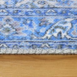 Outlet ✔️ Miranda Haus Boho Distressed Floral Indoor Polyester Area Rug Charcoal 🔔 -Miranda Haus Shop unnamed file 2832