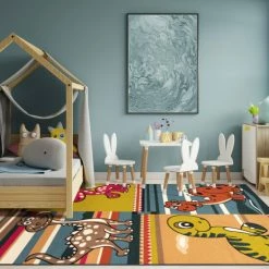 Best Pirce 🎁 Miranda Haus Non-Slip Sweeney Kid's Washable Indoor Area Rug Moss 🌟 -Miranda Haus Shop unnamed file 2868