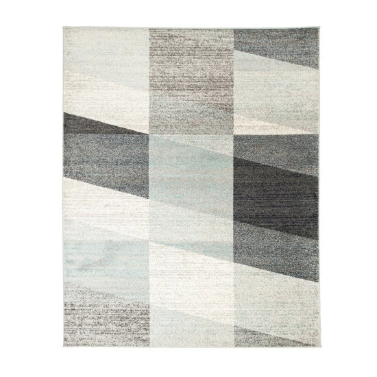 Outlet π Miranda Haus Clara Modern Geometric Abstract Area Rug Light Blue/gray β 4 Outlet π Miranda Haus Clara Modern Geometric Abstract Area Rug Light Blue/gray β - Image 2