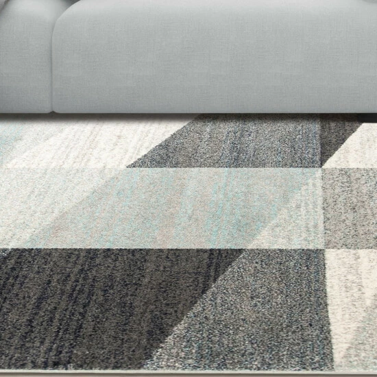 Outlet π Miranda Haus Clara Modern Geometric Abstract Area Rug Light Blue/gray β 8 Outlet π Miranda Haus Clara Modern Geometric Abstract Area Rug Light Blue/gray β - Image 6