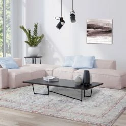 Best deal ✨ Miranda Haus Bohemian Distressed Medallion Indoor Polyester Area Rug Berry Red 😍 -Miranda Haus Shop unnamed file 2892