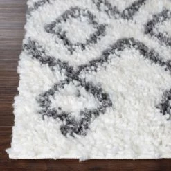 Brand new ✨ Miranda Haus Boho Geometric Diamonds Indoor Plush Shag Area Rug Black/cream ⌛ 12 Brand new ✨ Miranda Haus Boho Geometric Diamonds Indoor Plush Shag Area Rug Black/cream ⌛ -Miranda Haus Shop unnamed file 2903