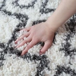 Brand new ✨ Miranda Haus Boho Geometric Diamonds Indoor Plush Shag Area Rug Black/cream ⌛ 14 Brand new ✨ Miranda Haus Boho Geometric Diamonds Indoor Plush Shag Area Rug Black/cream ⌛ -Miranda Haus Shop unnamed file 2905