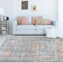 Discount 😀 Miranda Haus Traditional Medallion Power-Loomed Indoor Area Rug Latte ✔️ -Miranda Haus Shop unnamed file 2939