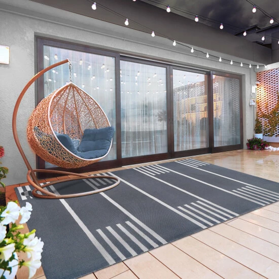 Top 10 𧨠Miranda Haus Modern Mid-Century Lines Indoor/ Outdoor Area Rug Beige β 3 Top 10 𧨠Miranda Haus Modern Mid-Century Lines Indoor/ Outdoor Area Rug Beige β