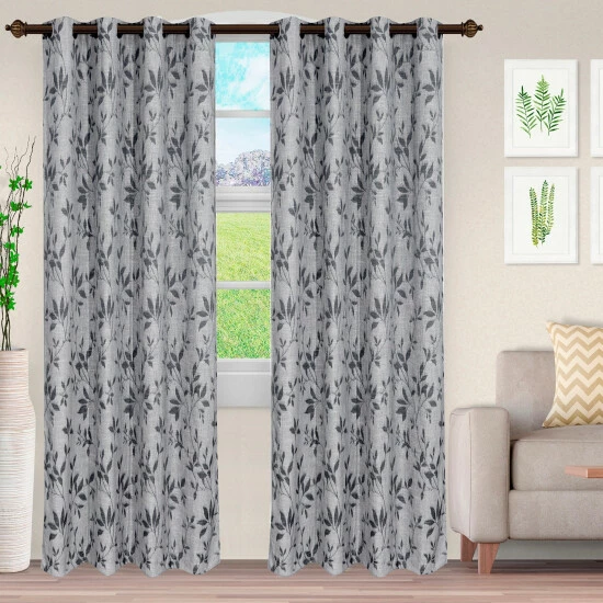 Top 10 π Decorative Vintage Leaves Jacquard Curtain Set With 2 Panels By Miranda Haus Black-white β 7 Top 10 π Decorative Vintage Leaves Jacquard Curtain Set With 2 Panels By Miranda Haus Black-white β - Image 5