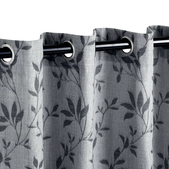 Top 10 π Decorative Vintage Leaves Jacquard Curtain Set With 2 Panels By Miranda Haus Black-white β 8 Top 10 π Decorative Vintage Leaves Jacquard Curtain Set With 2 Panels By Miranda Haus Black-white β - Image 6