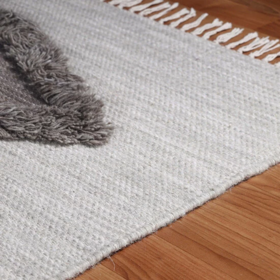 Hot Sale β Miranda Haus Bohemian Diamond Handmade Wool Indoor Area Rug With Cotton Backing And Fringes Slate π 8 Hot Sale β Miranda Haus Bohemian Diamond Handmade Wool Indoor Area Rug With Cotton Backing And Fringes Slate π - Image 6