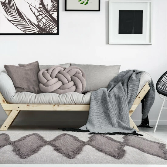 Hot Sale β Miranda Haus Bohemian Diamond Handmade Wool Indoor Area Rug With Cotton Backing And Fringes Slate π 9 Hot Sale β Miranda Haus Bohemian Diamond Handmade Wool Indoor Area Rug With Cotton Backing And Fringes Slate π - Image 7