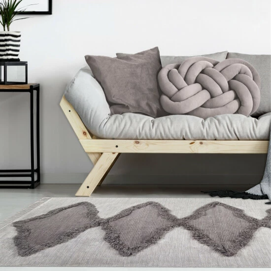 Hot Sale β Miranda Haus Bohemian Diamond Handmade Wool Indoor Area Rug With Cotton Backing And Fringes Slate π 10 Hot Sale β Miranda Haus Bohemian Diamond Handmade Wool Indoor Area Rug With Cotton Backing And Fringes Slate π - Image 8