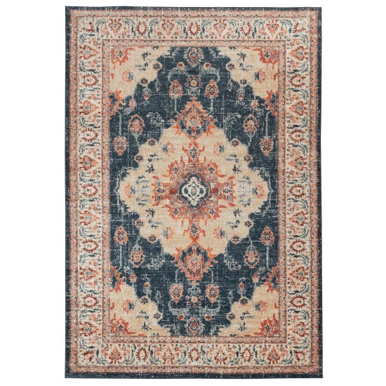 Hot Sale β Miranda Haus Octavia Medallion Area Rug Dark Blue π₯° 4 Hot Sale β Miranda Haus Octavia Medallion Area Rug Dark Blue π₯° - Image 2
