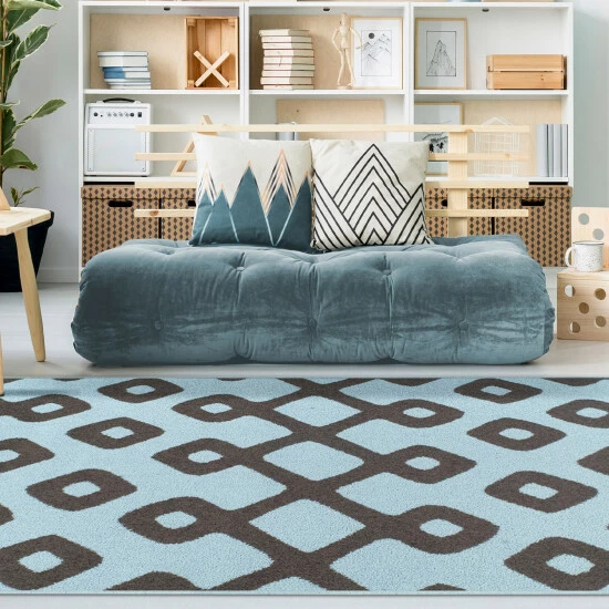 Buy π Miranda Haus Diamond Pave Modern Geometric Indoor Area Rug Collection Baby Blue π€© 7 Buy π Miranda Haus Diamond Pave Modern Geometric Indoor Area Rug Collection Baby Blue π€© - Image 5