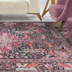 Hot Sale 👏 Miranda Haus Bohemian Oriental And Nature Indoor Polyester Area Rug Charcoal 💯 -Miranda Haus Shop unnamed file 3067