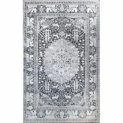 Hot Sale 👏 Miranda Haus Bohemian Oriental And Nature Indoor Polyester Area Rug Charcoal 💯 -Miranda Haus Shop unnamed file 3069