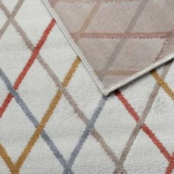 Budget 🌟 Miranda Haus Modern Geometric Diamond Trellis Indoor Area Rug Bone 🔔 -Miranda Haus Shop unnamed file 3091