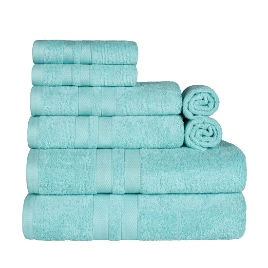 Flash Sale π Miranda Haus 100% Ultra Soft Cotton Quick-Drying 8-Piece Absorbent Medium Weight Solid Towel Set Silver π 6 Flash Sale π Miranda Haus 100% Ultra Soft Cotton Quick-Drying 8-Piece Absorbent Medium Weight Solid Towel Set Silver π - Image 4
