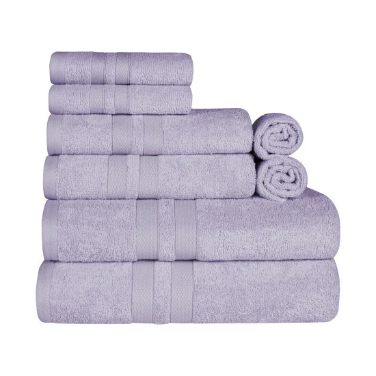 Flash Sale π Miranda Haus 100% Ultra Soft Cotton Quick-Drying 8-Piece Absorbent Medium Weight Solid Towel Set Silver π 10 Flash Sale π Miranda Haus 100% Ultra Soft Cotton Quick-Drying 8-Piece Absorbent Medium Weight Solid Towel Set Silver π - Image 8