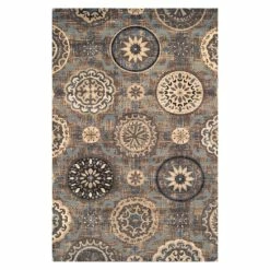 Deals 🤩 Miranda Haus Abner Floral Mandala Farmhouse Area Rug Collection Taupe 🎁 -Miranda Haus Shop unnamed file 3133