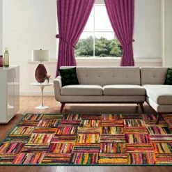 Best deal 🎁 Miranda Haus Twila Geometric Tiles Modern Indoor Area Rug Collection 🧨