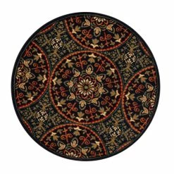 Cheap 💯 Miranda Haus Abstract Geometric Medallion Power-Loomed Indoor Area Rug Midnight Blue 😍 -Miranda Haus Shop unnamed file 3147
