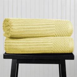 Best deal 💯 Miranda Haus 100% Cotton 2-Piece Ultra Absorbent Textured Bath Sheet Set Azure 😉 -Miranda Haus Shop unnamed file 3185