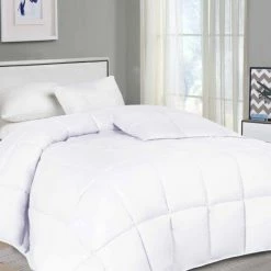 Flash Sale ⌛ Miranda Haus Superior Oversized All Season Down Alternative Reversible Comforter White 🎉