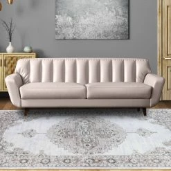Promo 🔥 Miranda Haus Oriental Medallion Farmhouse Polyester Indoor Area Rug Grey 🤩 -Miranda Haus Shop unnamed file 3204